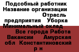 Подсобный работник › Название организации ­ Fusion Service › Отрасль предприятия ­ Уборка › Минимальный оклад ­ 17 600 - Все города Работа » Вакансии   . Амурская обл.,Константиновский р-н